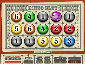 Bingo Slot Main Screen