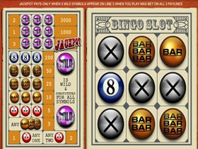 Bingo Slot Paytable