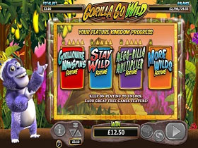 Gorilla Go Wild Bonus Game