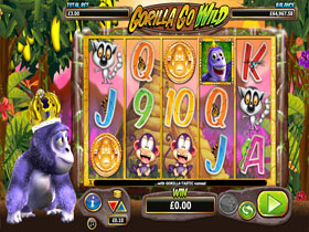 Gorilla Go Wild Main Screen