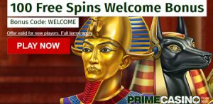 Prime Casino - 100 free spins